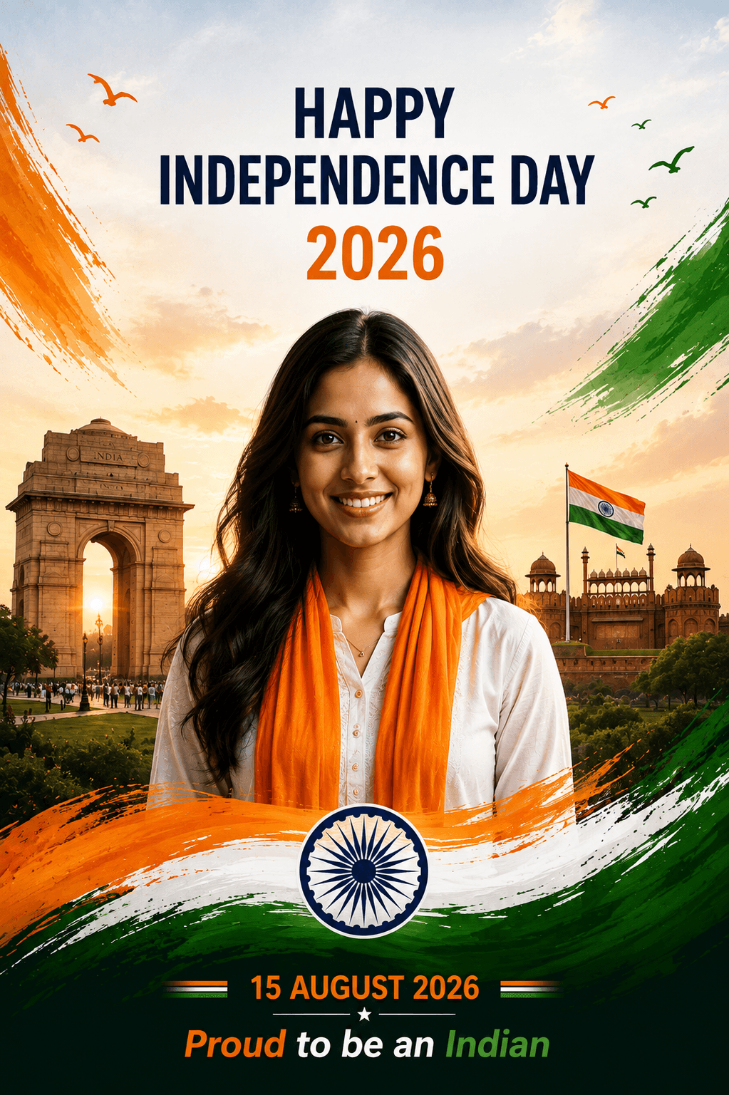 Modern India (Female) 15 August 2026 Poster